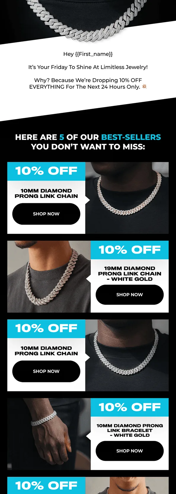 High-converting abandoned cart email template design
